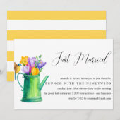 Gewoon gehuwde Bunch van Flowers na bruiloft brunc Kaart (Voorkant / Achterkant)