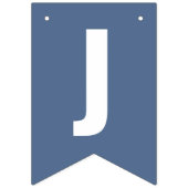 Gewoon gehuwde Dusty Blue Boho Bunting Flags Vlaggetjes (Tweede vlag)