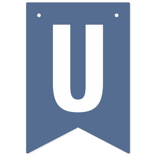 Gewoon gehuwde Dusty Blue Boho Bunting Flags Vlaggetjes (Derde vlag)