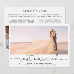 Gewoon gehuwde Elopement 4 Foto's Opvang alleen In Kaart