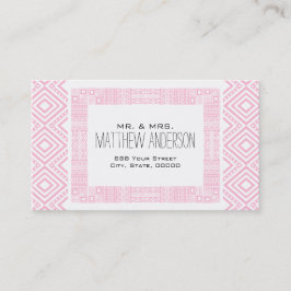 Gewoon gehuwde etnisch Boho-chic Calling Card 1 Contactkaartje