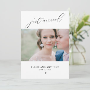Gewoon gehuwde foto-elopement kondiging Kaart