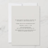 Gewoon gehuwde foto Gewapend Lijst bruiloft Aankondiging (Achterkant)