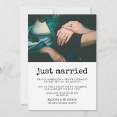 Gewoon gehuwde  fotokaart voor schrijfmachines kaart (Voorkant)