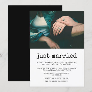 Gewoon gehuwde  fotokaart voor schrijfmachines kaart