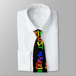 Gewoon gehuwde Gay Pride Rainbow Groom zaken te do Stropdas