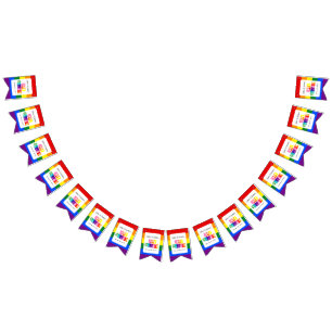 Gewoon gehuwde homoveringpartij Pride Regenboog LG Vlaggetjes