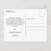 Gewoon gehuwde hond van Honor Dog Wedding Aankondigingskaart (Achterkant)