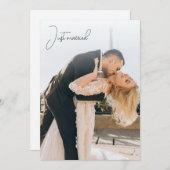 Gewoon gehuwde kalligrafie Aankondiging (Voorkant / Achterkant)