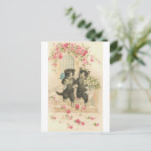 Gewoon gehuwde keuty katten briefkaart (Staand voorkant)