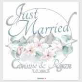 Gewoon gehuwde Magnolias Magnolias Persoonlijke ge Sticker (Vel)