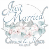 Gewoon gehuwde Magnolias Magnolias Persoonlijke ge Sticker (Voorkant)