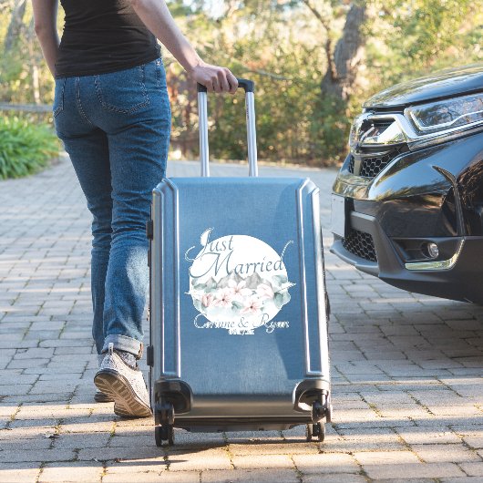 Gewoon gehuwde Magnolias Magnolias Persoonlijke ge Sticker (Koffer Insitu)