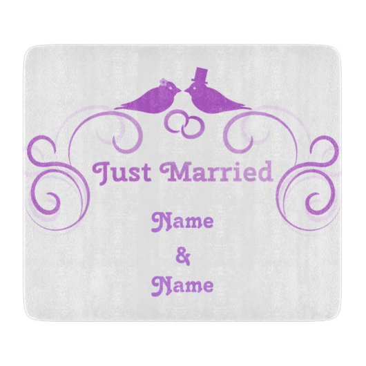 Gewoon gehuwde Passen getrouwd Thunder_Cove Snijplank (Voorkant)