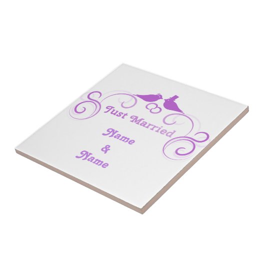 Gewoon gehuwde Passen getrouwd Thunder_Cove Tegeltje (Zijkant)