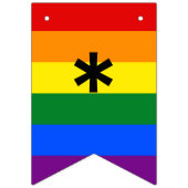 Gewoon gehuwde regenboogvlag LGBT Pride Weddenscha Vlaggetjes (Tweede vlag)