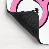 Gewoon gehuwde roze handboeien muismat (Hoek)