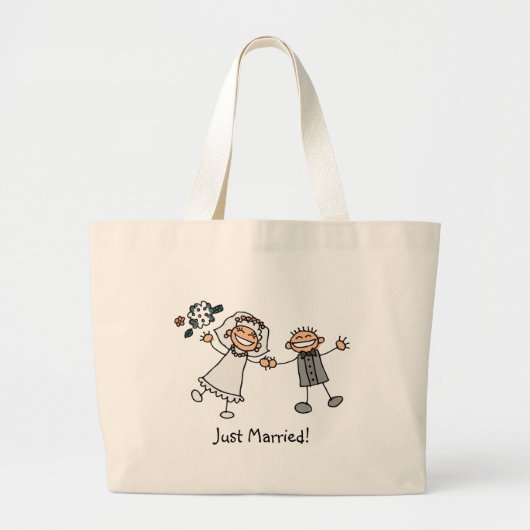 Gewoon gehuwde tetas grote tote bag (Voorkant)