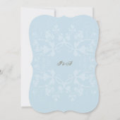 Gewoon gehuwde Vlourish Wedding Foto Aankondiging (Achterkant)