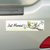 Gewoon gehuwde  vogelborstelaar bumpersticker (Op auto)