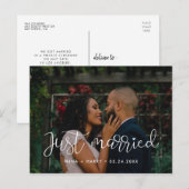 Gewoon gehuwde Whimsical-foto Briefkaart (Voorkant / Achterkant)