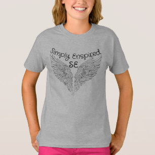 Gewoon geïnspireerd Angel Wing Girls T-shirt