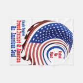 Gewoon Geïnspireerd Trots Patriot Van Amerika Fleece Deken (Voorkant (Horizontaal))