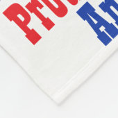Gewoon Geïnspireerd Trots Patriot Van Amerika Fleece Deken (Hoek)