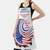 Gewoon geïnspireerde patriottische chef-kok schort (Insitu)
