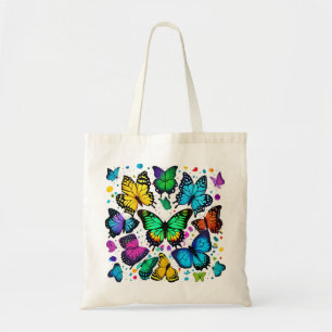 Gewoon geïnspireerde vlinders tote bag