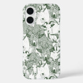 Gewoon geitendonkergroen Case-Mate iPhone case (Achterkant)