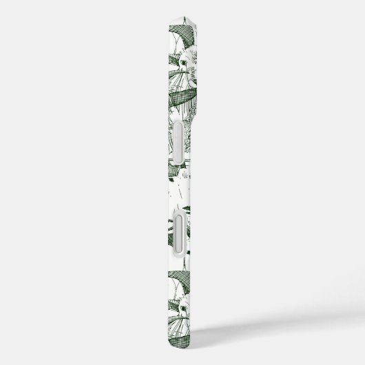 Gewoon geitendonkergroen Case-Mate iPhone case (Achterkant / Rechts)