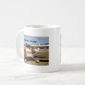 Gewoon gek op vliegtuig: Cessna Skyhawk vliegtuig Koffiemok (Voorkant links)