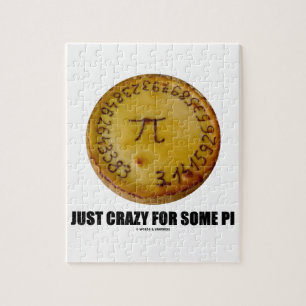 Gewoon gek voor wat PI's (Pi/Pie Wiskunde Humor) Legpuzzel