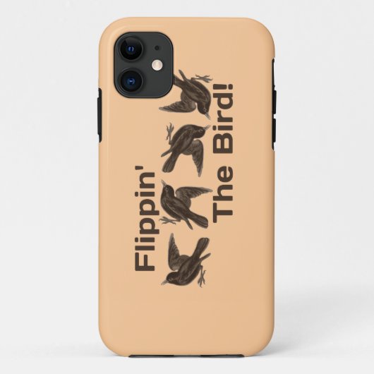 Gewoon Gekke "Flippin" de vogel. Case-Mate iPhone Case (Achterkant)