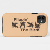 Gewoon Gekke "Flippin" de vogel. Case-Mate iPhone Case (Achterkant (horizontaal))