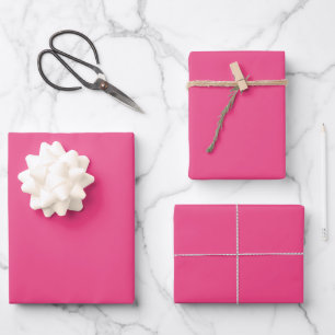 Gewoon gekleurd Frans roos hete roze Inpakpapier Vel