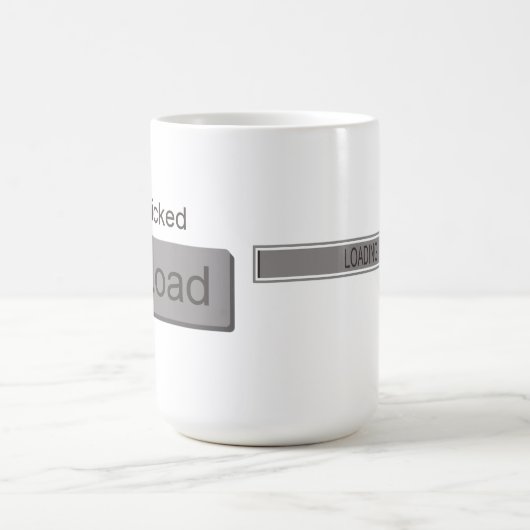 Gewoon geklikt laden koffiemok (Center)