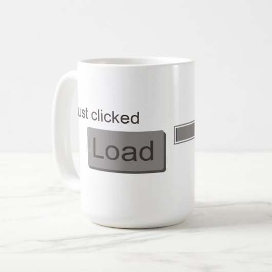 Gewoon geklikt laden koffiemok (Voorkant links)