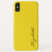 Gewoon gele achtergrond Case-Mate iPhone case (Achterkant)
