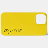 Gewoon gele achtergrond Case-Mate iPhone case (Achterkant (horizontaal))
