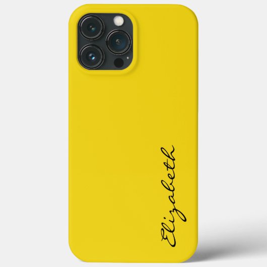 Gewoon gele achtergrond Case-Mate iPhone case (Achterkant)