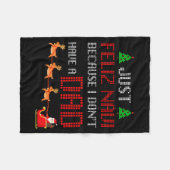 Gewoon Gelukkig Navi Omdat Ik Geen Vader Heb Grapp Fleece Deken (Voorkant (Horizontaal))