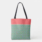 Gewoon gelukkige Stippen op het Monogram van Koord Tote Bag (Achterkant)