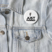 GEWOON GEMAAKT WEDDING BRIDE GROOM RONDE BUTTON 5,7 CM (In situ)