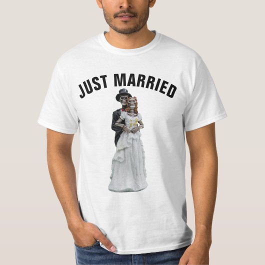 GEWOON GEMARIEERDE GOTHISCHE WEDDING T-SHIRTS (Voorkant)