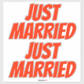 GEWOON GEMARRIEERDE XL-Stickers (2) - MARASCHINO R Sticker (Vel)