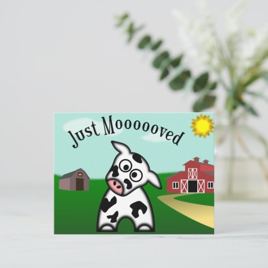 Gewoon gemoffeld briefkaart (Staand voorkant)