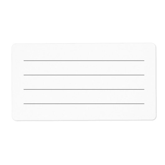 Gewoon generiek ingebouwd multifunctionele schrijf etiket (Voorkant)