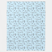 Gewoon Genoteerd Blauw Fleece Deken (Voorkant)